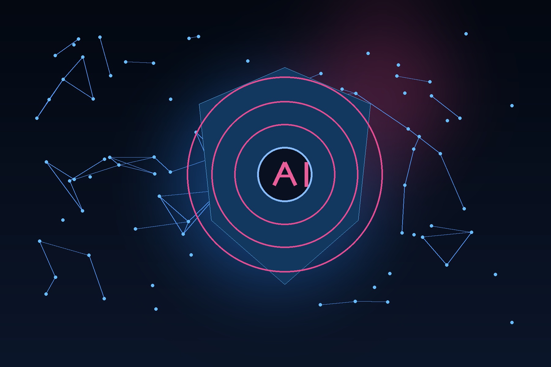 Artificial intelligence and data security visual